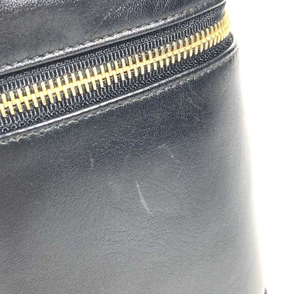 CHANEL Black Leather Logo Pouch - Picture 10 of 16